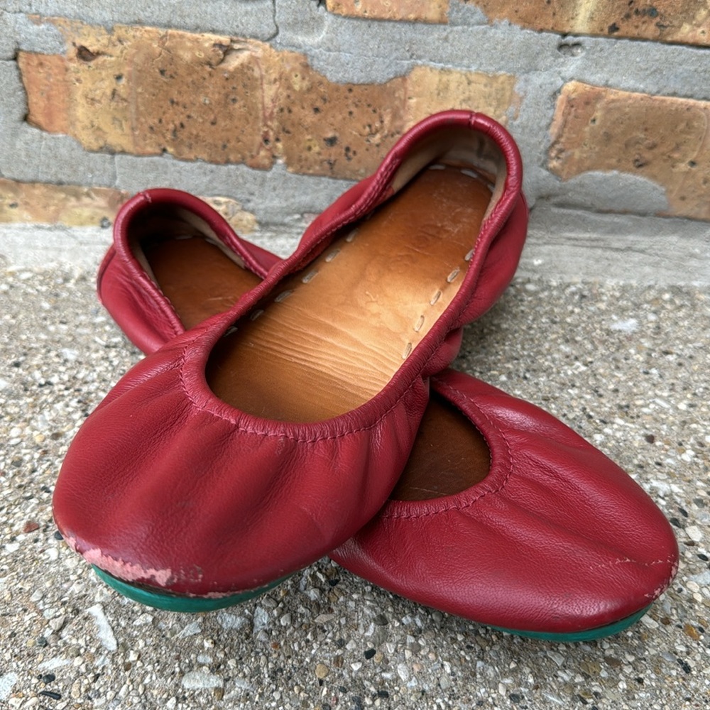Tieks Classic Ballet Flats Cardinal Sz 7 - Picture 9 of 9